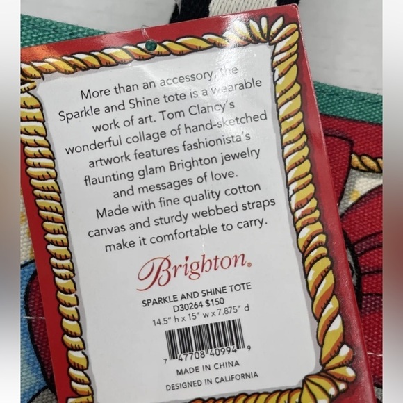 Brighton SPARKLE AND SHINE Tote NWT & Brighton GLAM GIRL CROSSBODY Pouch NWT - Picture 4 of 8